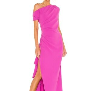 Revolve Elliatt Gwenyth Pink One Shoulder Dress